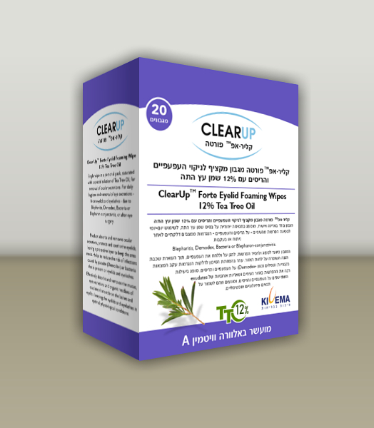 Clear Up™ Forte Eyelid Foaming Wipe 12% Tea Tree Oil