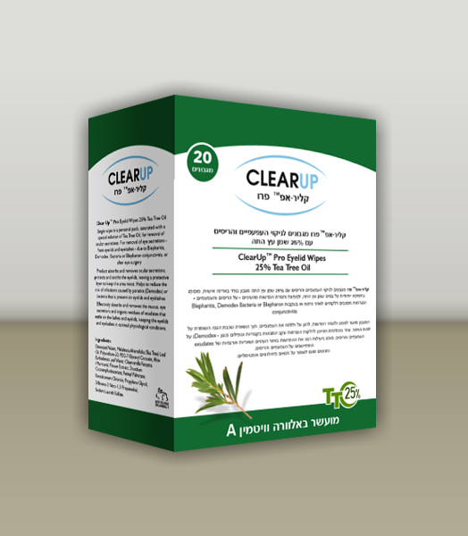 Clear Up™ Pro Eyelid Wipes 25% Tea Tree Oil
